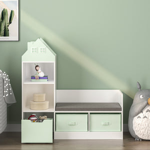 Kinderrek met zitbank Vipsali 100x99x30 cm [en.casa]