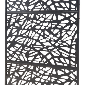 Scheidingswand Poskind zwart 200x100x50 cm casa.pro