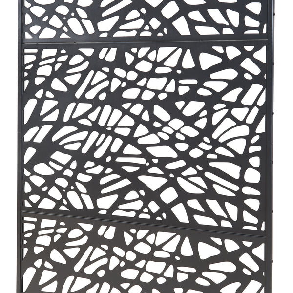 Scheidingswand Poskind zwart 200x100x50 cm casa.pro