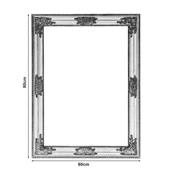 Miroir mural Punkalaidun au style baroque 80 x 60 cm or [en.casa] 
