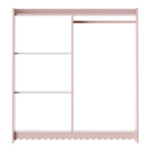 Portant à vêtements pour enfants Vestnes 90 x 80 x 38 cm rose blanc [en.casa]