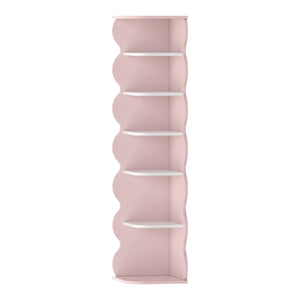 Kinderschoenenrek Vestnes 108x27x27 cm roze en wit [en.casa]