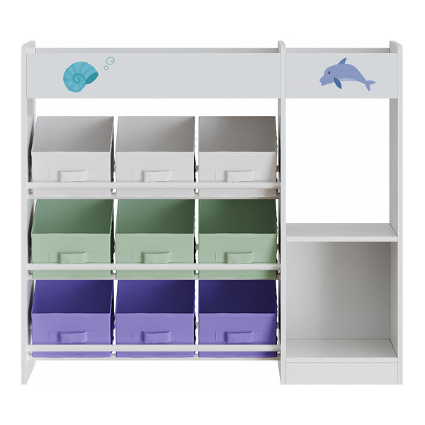 Étagère pour enfants Farusa 80 x 90 x 30 cm à motif Aqua Dream [en.casa] 