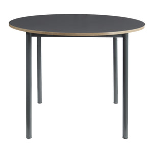 Eetkamerset tafel Lindesberg Ø100 cm met stoelen Köfering 5-delig [en.casa]