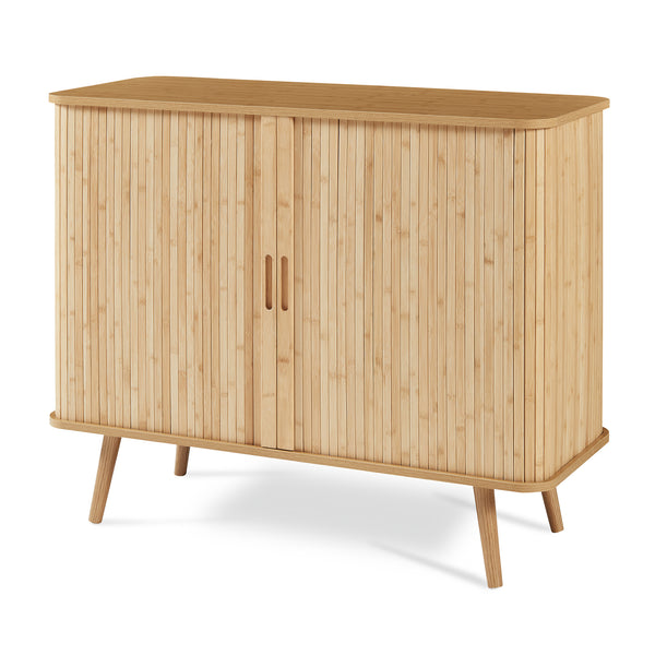 Meuble d’appoint Nordkapp 100 x 40 x 80 cm bambou naturel [en.casa]