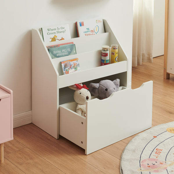 Kinderrek Sirlstalo op wielen 70x63x30 cm wit [en.casa] 