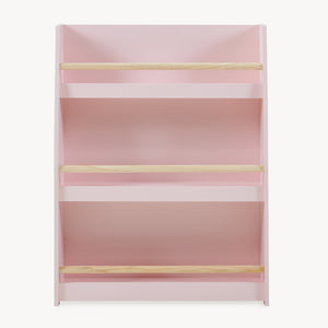 Kinderboekenrek Virer met 3 open vakken 78x60x18 cm roze [en.casa] 