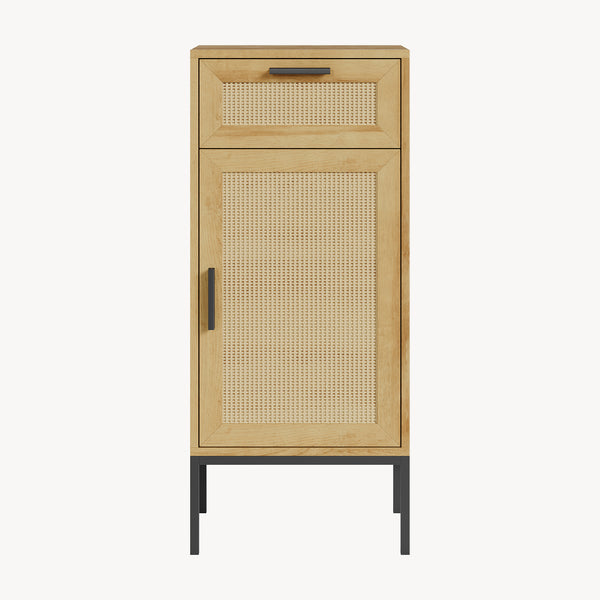 Badkamerkast Marhasa 92x40x30 cm Eikenlook/Zwart [en.casa]