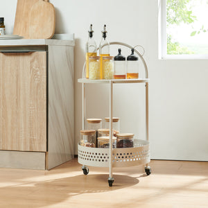 Serveerwagen Jässaatka trolley 76x40 cm grijs [en.casa] 