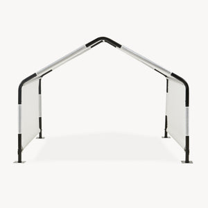 Honden tent Valevali 122x122x90 cm zwart en wit [en.casa] 