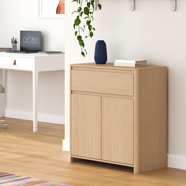 Bijzetkast Takranmaa 88x79x39 cm Eikenlook [en.casa]