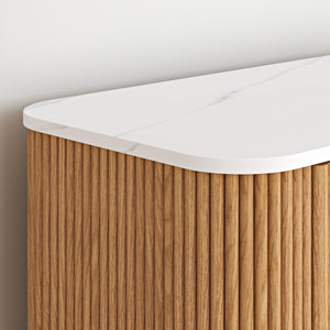 Kast Kokunse met 6 laden 120x42x78 cm eikenlook [en.casa]