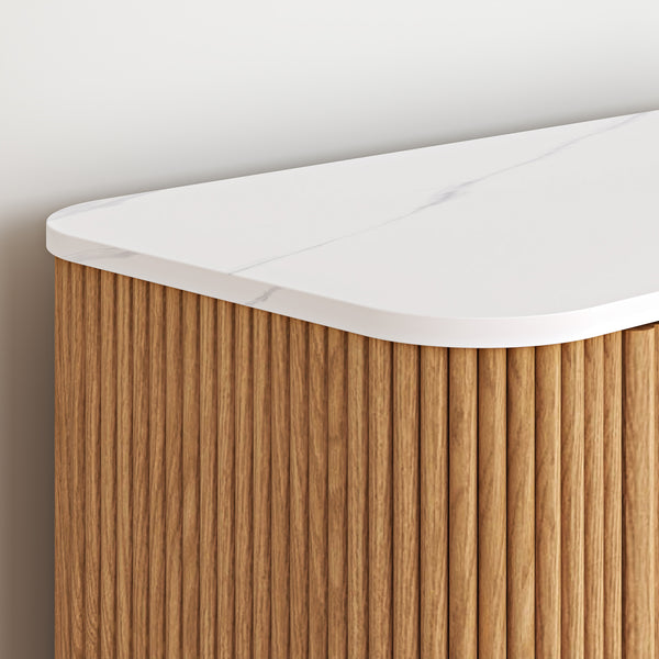 Kast Kokunse met 6 laden 120x42x78 cm eikenlook [en.casa]