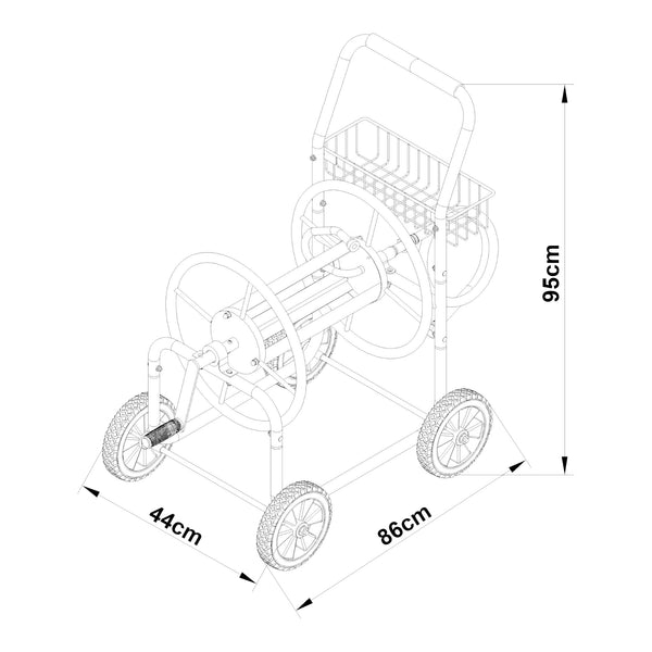 Slangwagen slanghaspel voor slangen