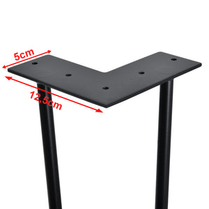 [en.casa] Pieds de table en épingles à cheveux – set de pieds en épingles à cheveux  (4 piéces)