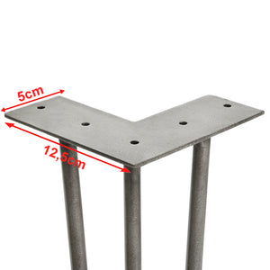 [en.casa] Pieds de table en épingles à cheveux – set de pieds en épingles à cheveux  (4 piéces)