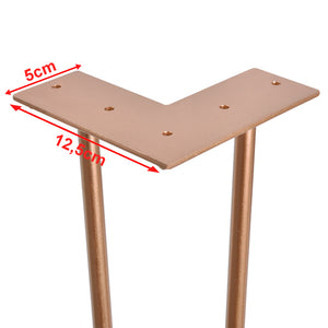 [en.casa] Pieds de table en épingles à cheveux – set de pieds en épingles à cheveux  (4 piéces)