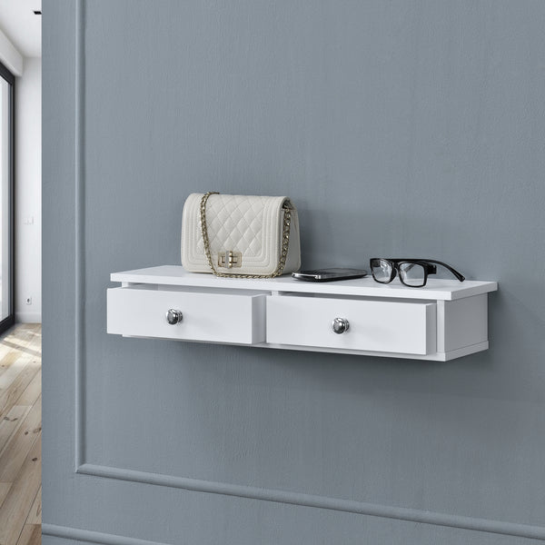 Étagère murale Geeste 10 x 60 x 15 cm blanc [en.casa]