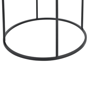 Set de 3 Tables Gigognes Morristown Métal Noir Tailles Différentes [en.casa]