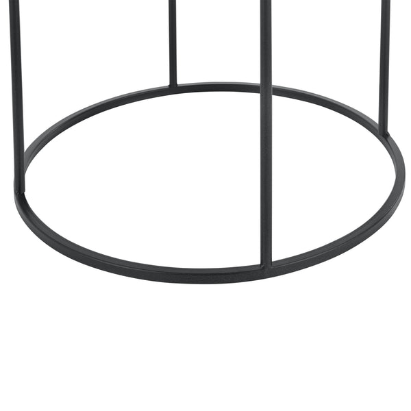 Set de 3 Tables Gigognes Morristown Métal Noir Tailles Différentes [en.casa]