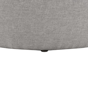 [en.casa] Table Basse Ronde avec Rangement Panneaux de Particules Textile Couleur Bois Gris 41 x 43 cm 