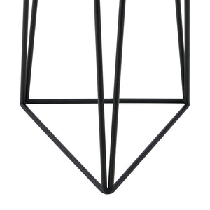 Bloempot op standaard Menen set van 2 zwart en goud