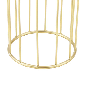 Set de 2 Supports de Plante Mortsel Doré Noir [en.casa]