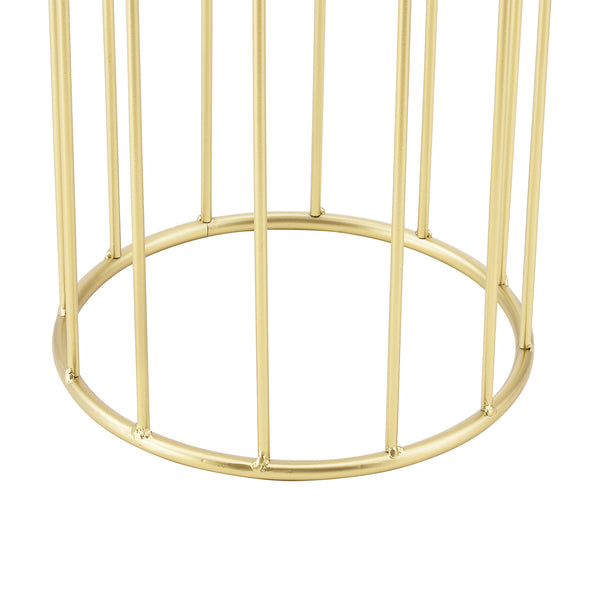 Set de 2 Supports de Plante Mortsel Doré Noir [en.casa]