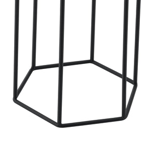Lot de 2 Supports de Plantes Merelbeke Noir Doré [en.casa]