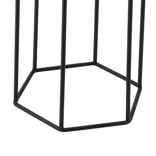 Lot de 2 Supports de Plantes Merelbeke Noir Doré [en.casa]