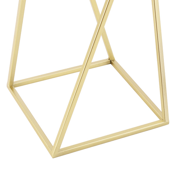 Lot de 2 Supports de Plantes Mons Doré Noir [en.casa]