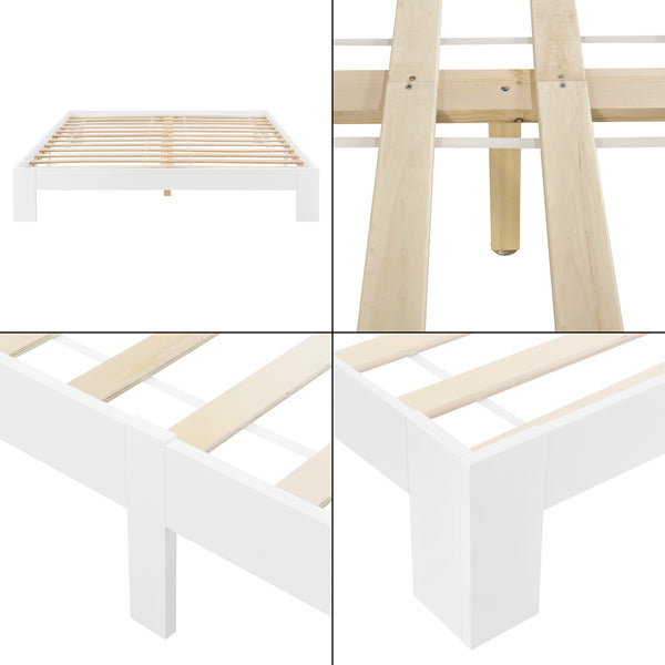 Houten bed Raisio grenen met bedbodem en matras - 18 varianten