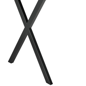Table de Salle à Manger Arboga 120 x 60 x 75 cm Effet Bois Foncé Noir [en.casa]