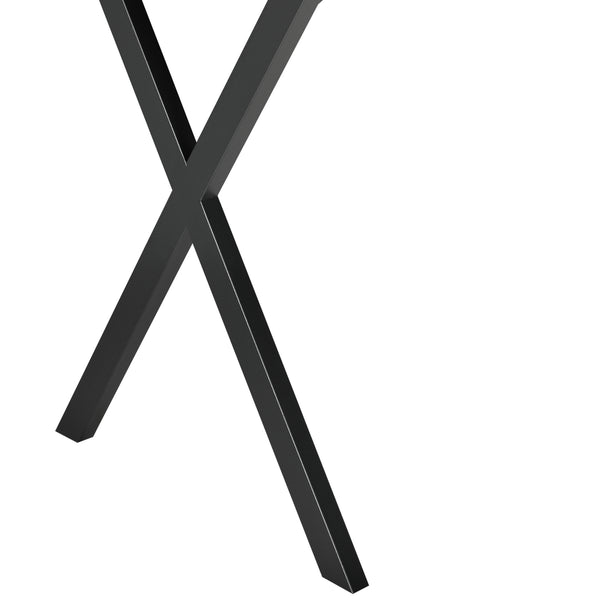 Table de Salle à Manger Arboga 120 x 60 x 75 cm Effet Bois Foncé Noir [en.casa]