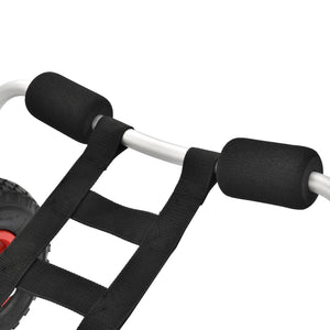 Kayak trolley opvouwbaar aluminium 72x31x44 cm max 70 kg