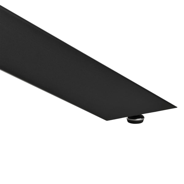 Pied de Table Oberau DIY avec Embouts de Protection 150 x 78 x 71 cm Noir Mat [en.casa]