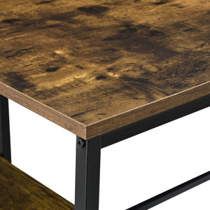 Bureau Vilhelmina 120x60x76,5 cm zwart en houtkleurig