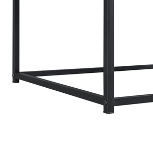 Table Basse Esbjerg 45 x 100 x 55 cm Noir Effet Bois Foncé [en.casa]
