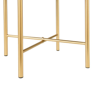[en.casa] Krukje Kungälv rond 44xØ35 cm zwart en messing