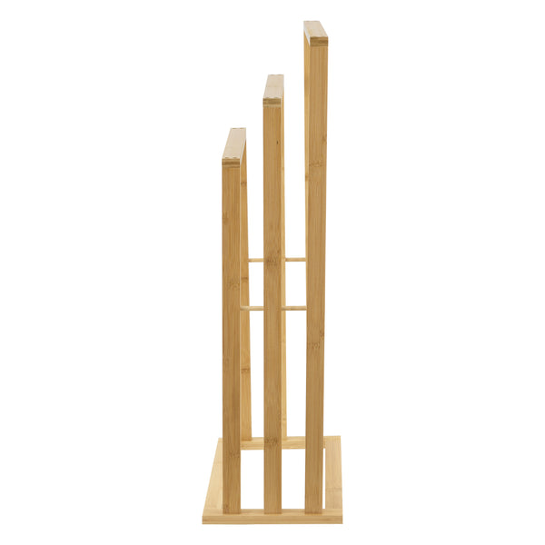 Porte-Serviettes sur Pied Rana en Bambou 40 x 24 x 82 cm [en.casa]