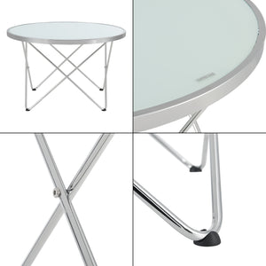 Table basse Nikkeby ronde métal [en.casa]