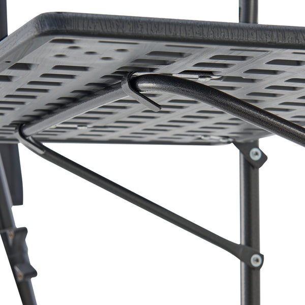 Table de balcon suspendue Badolato rabattable et réglable en hauteur 83,5 x 60 x 60 cm [en.casa]