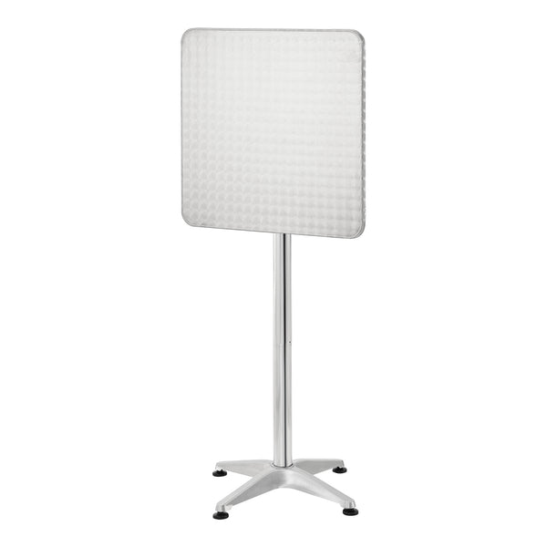 Table de bistrot carrée Järpen à hauteur réglable 75 cm / 115 cm [en.casa]