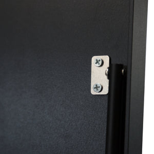 [en.casa] Spiegel vrijstaand Bugnara verstelbaar 160x40 cm zwart