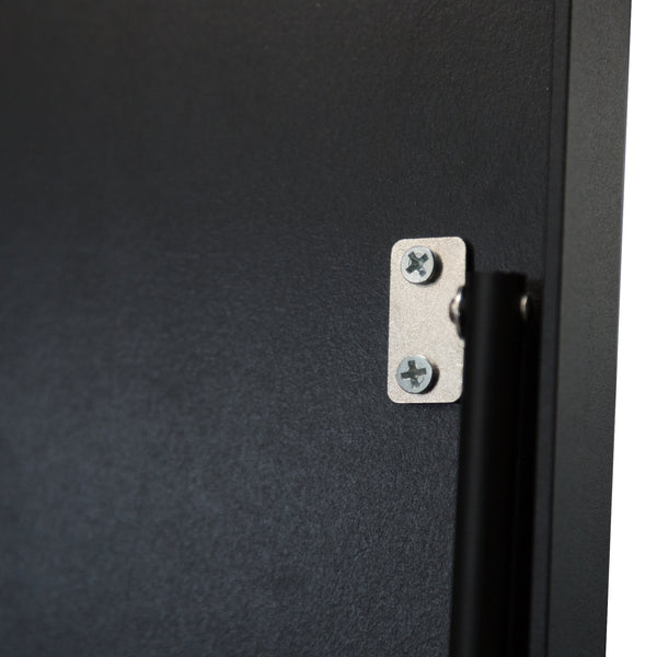 [en.casa] Spiegel vrijstaand Bugnara verstelbaar 160x40 cm zwart