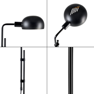 Lampadaire Bolton E14 hauteur 160 cm noir [lux.pro]