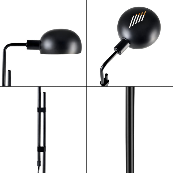 Lampadaire Bolton E14 hauteur 160 cm noir [lux.pro]