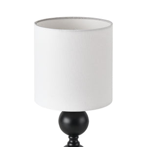 Lampe de bureau Wrexham E14 en métal 40 cm noir et blanc [lux.pro]