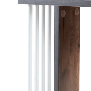 [en.casa] Bijzettafel Haarby 42x50x24 cm Eiken
