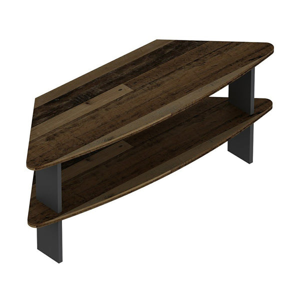 Meuble TV Fredensborg 45 x 116 x 40 cm effet bois ancien / anthracite [en.casa]